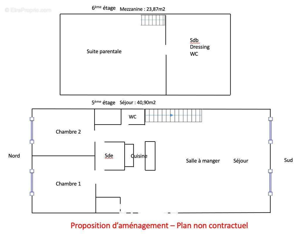 Appartement à PARIS-18E