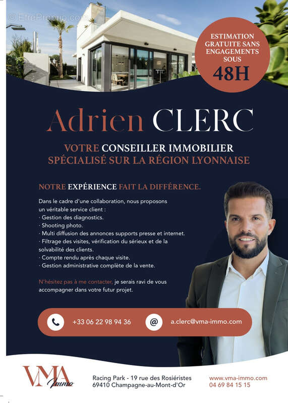 Écully Centre   Appartement de 145 m2 avec terrasse, parc, piscine et tennis - photo 9