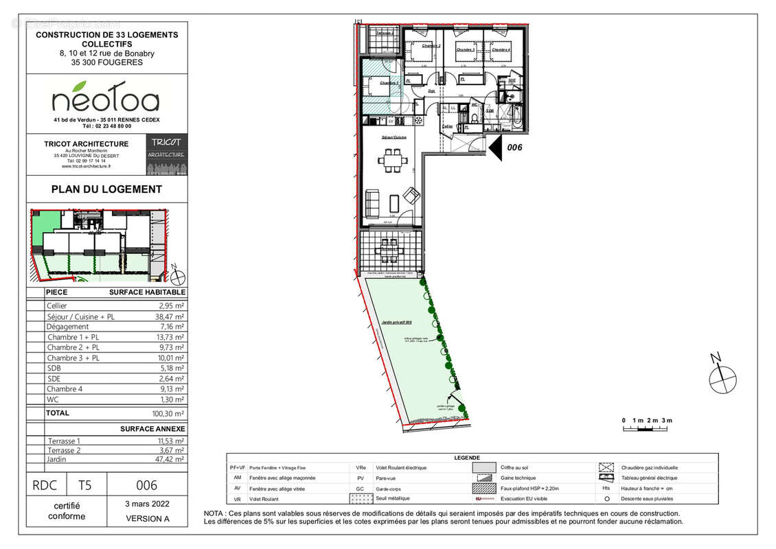 Appartement à FOUGERES
