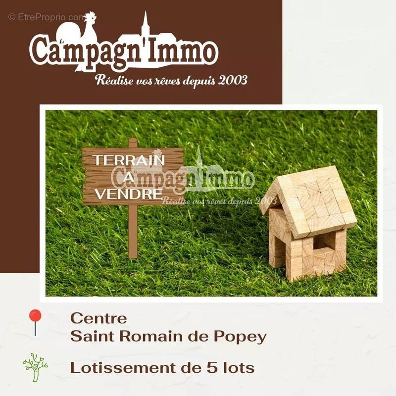 Terrain à SAINT-ROMAIN-DE-POPEY