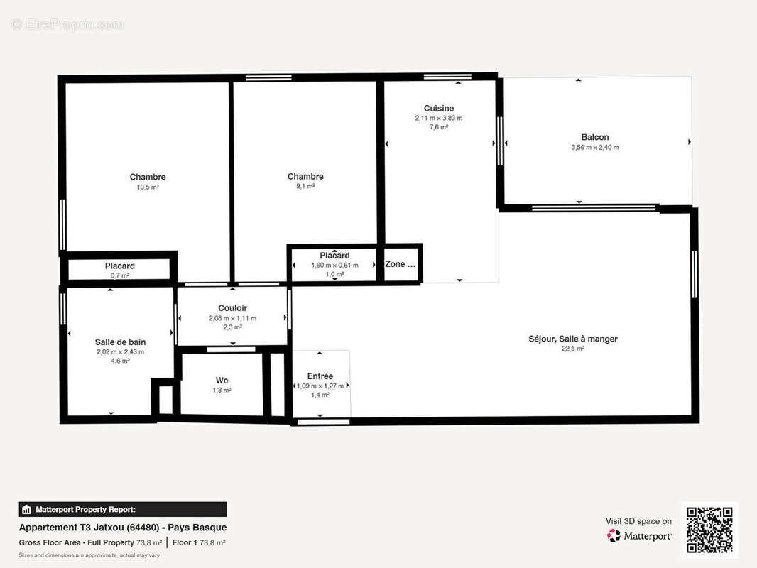 Appartement à JATXOU