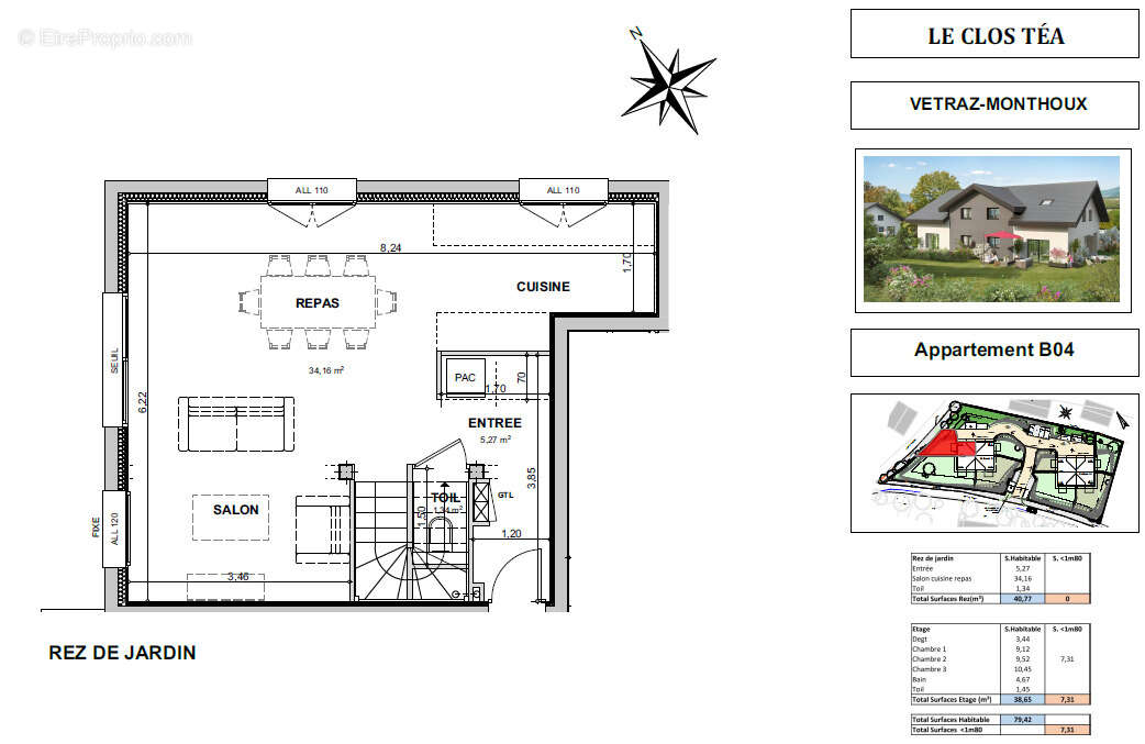 Appartement à VETRAZ-MONTHOUX