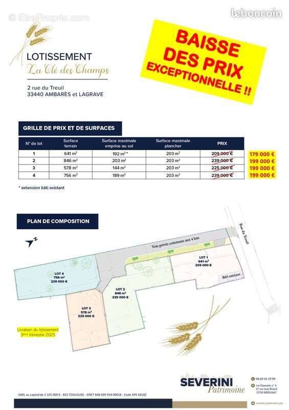 Terrain à AMBARES-ET-LAGRAVE