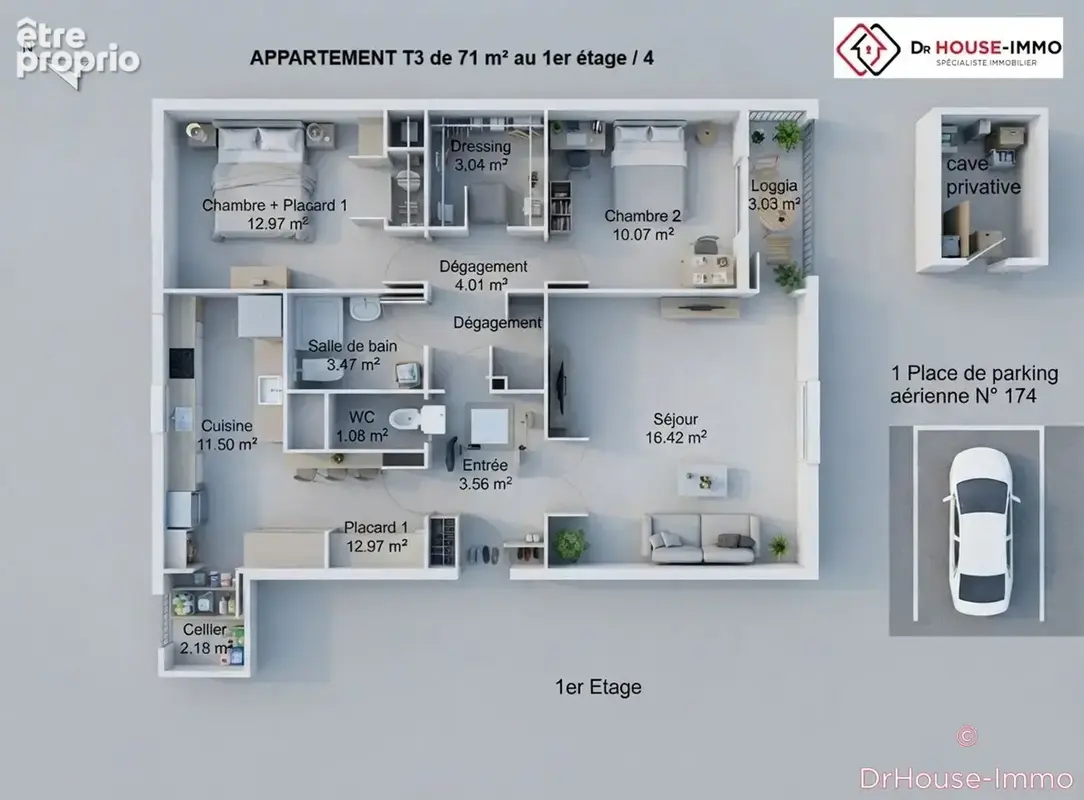 Appartement 3 pièces 71 m² à vendre à Toulouse (31100) - photo 13