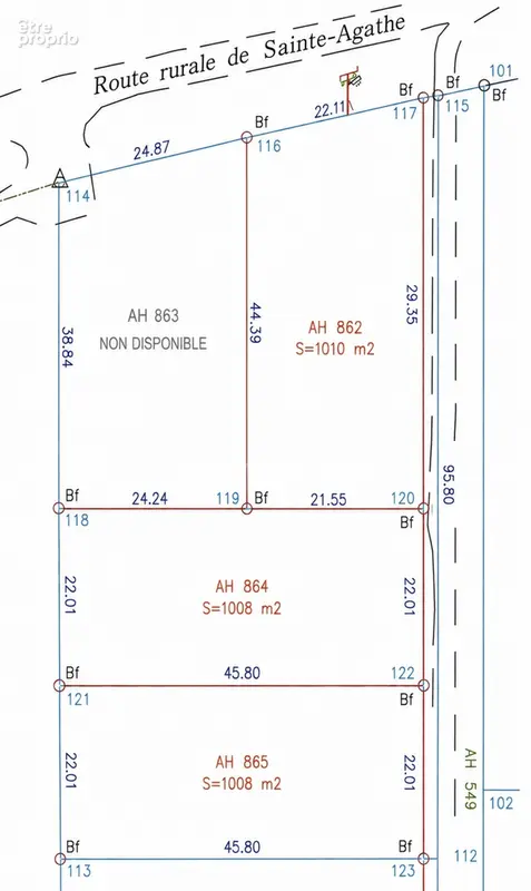 Terrain constructible de 1008 m² à vendre à Sainte Agathe - MACOURIA (973) - photo 6