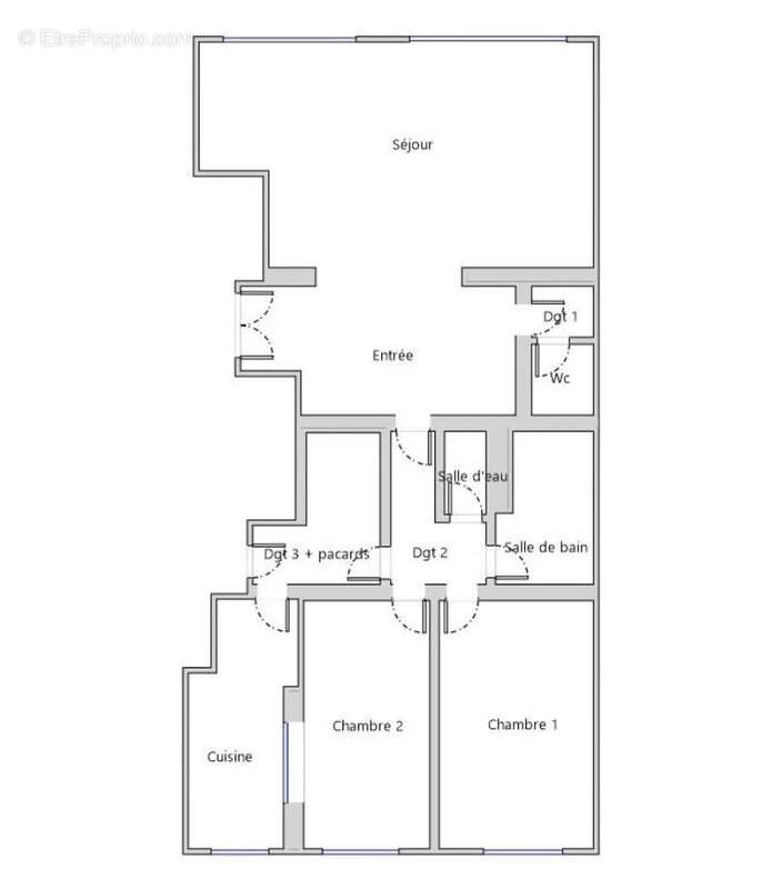 Appartement à PARIS-19E