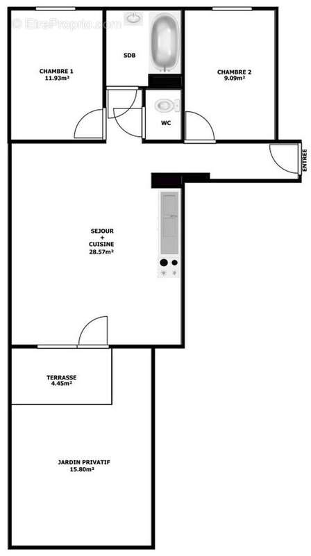 Appartement à CLICHY