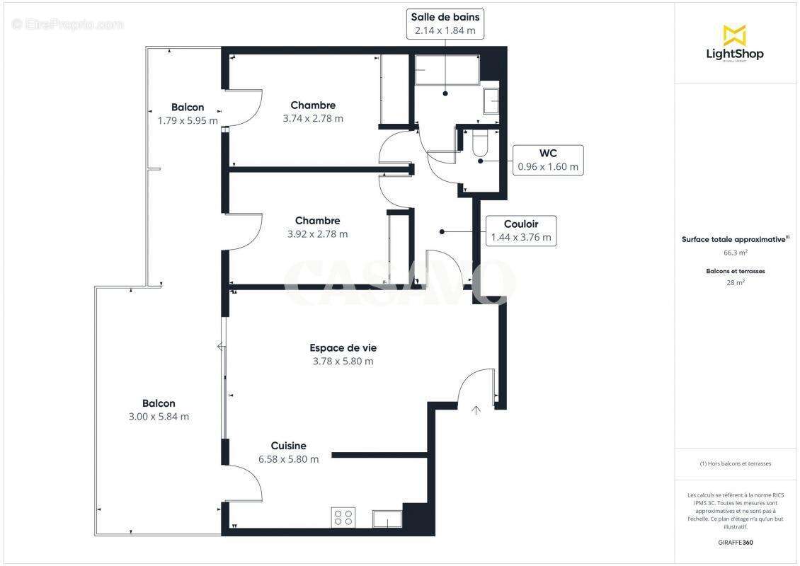 Appartement à AIX-EN-PROVENCE