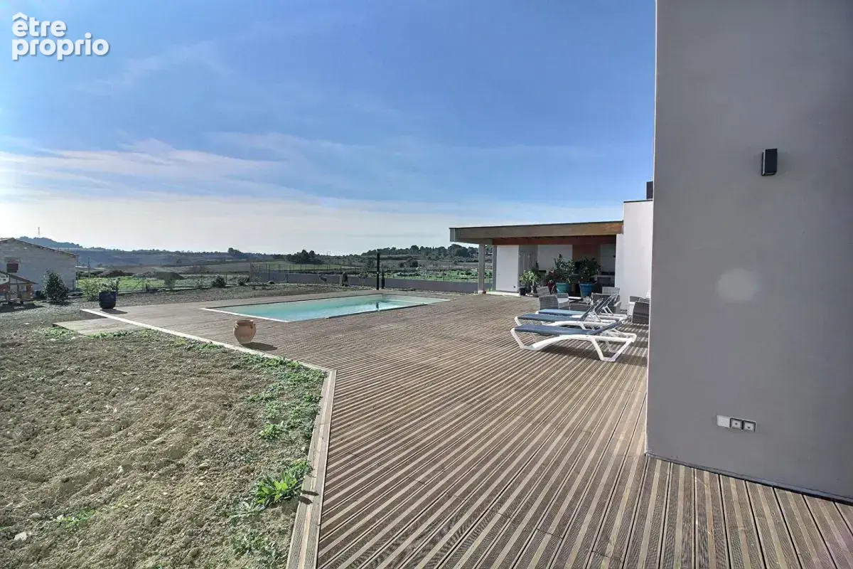Maison d'architecte 6 pièce(s) 133 m2 Peyriac Minervois - photo 6