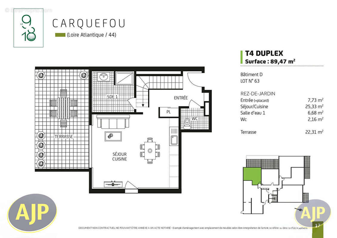 Appartement à CARQUEFOU