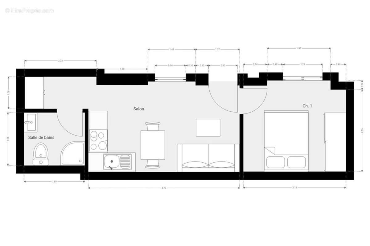 Appartement à PARIS-10E