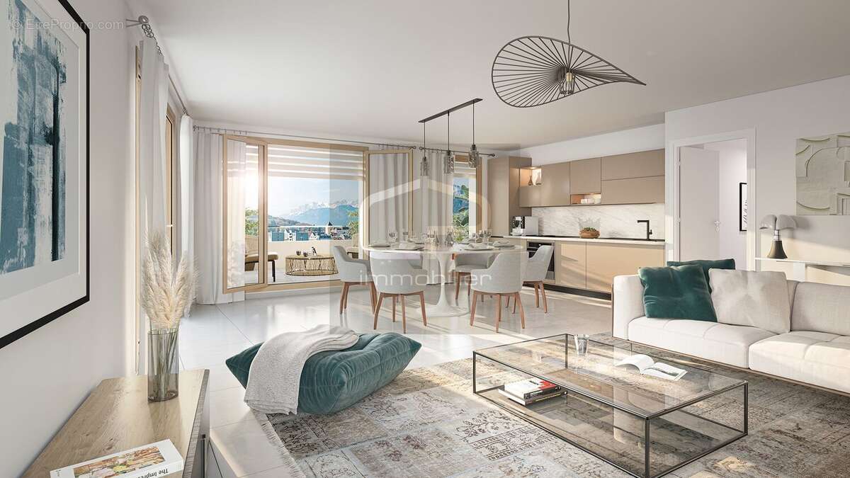 Appartement T4 neuf avec grande terrasse de 46 m² à vendre à Annecy  86 m²  Garage et cave - photo 2