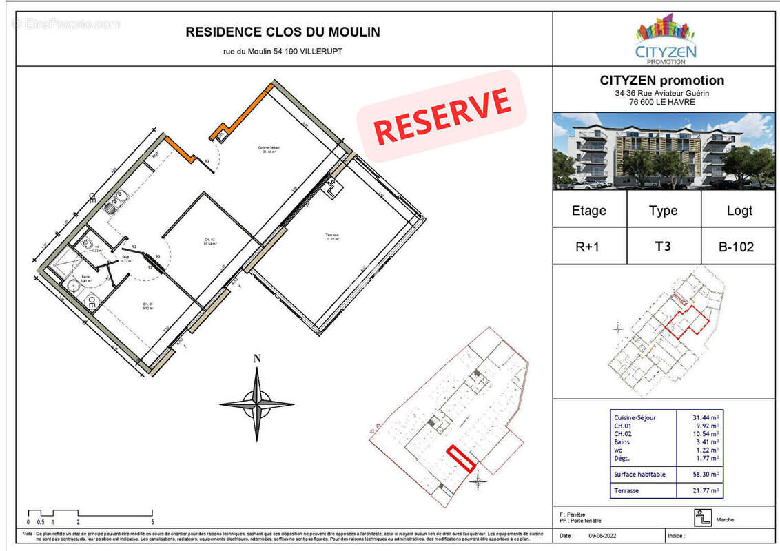 Appartement à VILLERUPT