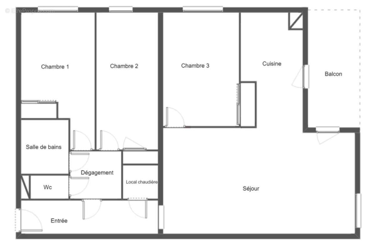 Plan - Appartement à CHAMBERY