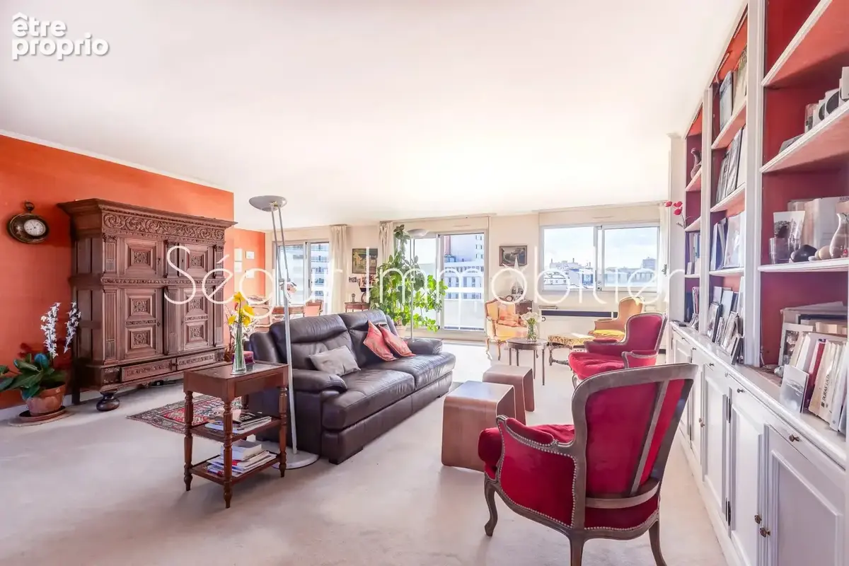 Paris XVe Pasteur : Penthouse avec terrasse et balcons - photo 4