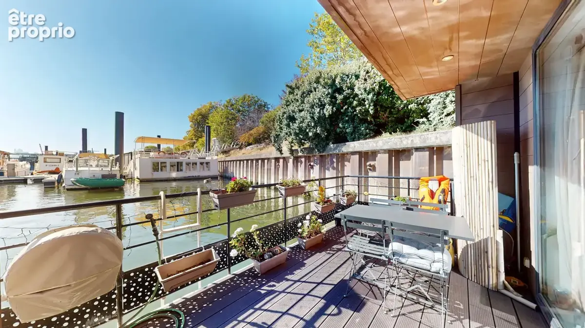 Asnières-sur-seine - maison flottante d'exception - 85 m²  habitable - 3 chambres - terrasses - 550 000 - photo 2