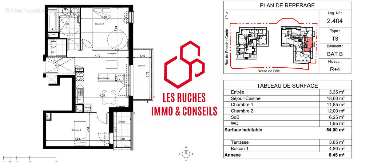 Appartement à BRUNOY