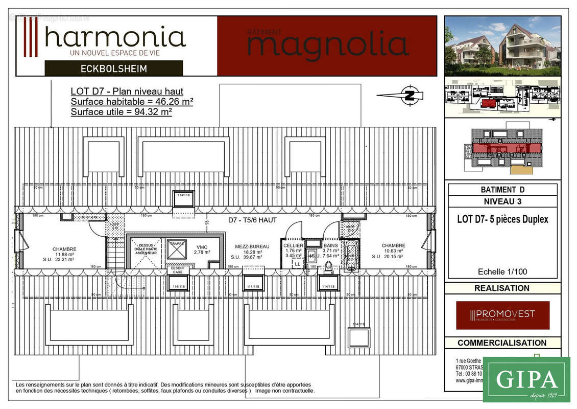 Appartement à ECKBOLSHEIM