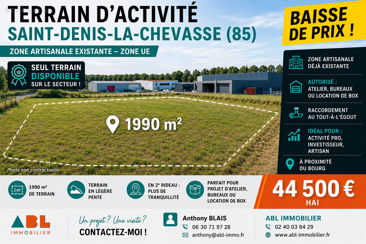 Terrain à SAINT-DENIS-LA-CHEVASSE