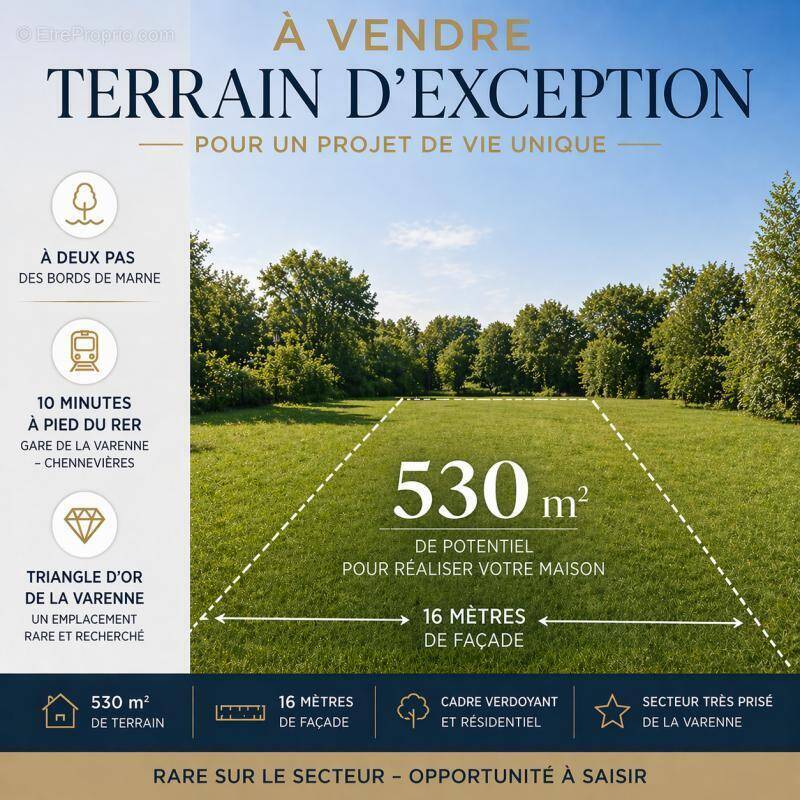 Terrain à SAINT-MAUR-DES-FOSSES