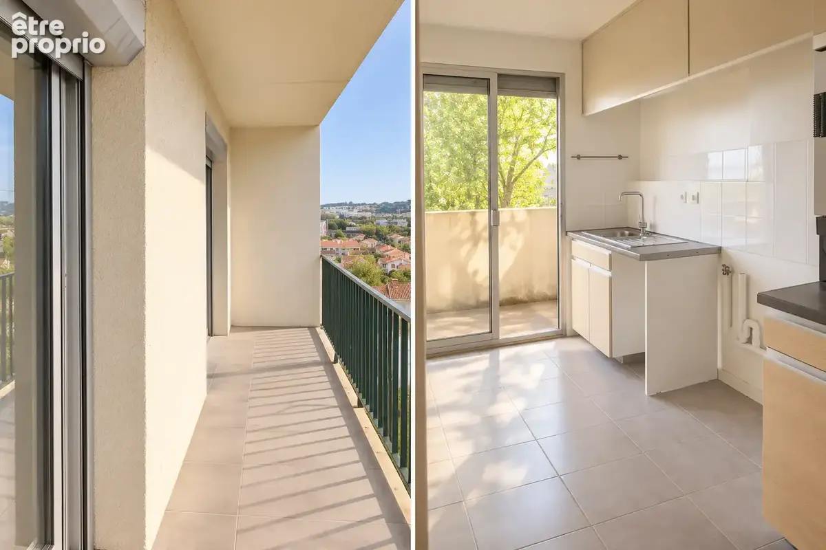 JOLIMONT / ARGOULETS - Appartement 3 pièces de 59m2 en dernier étage - Terrasse - 169 500 € - photo 3