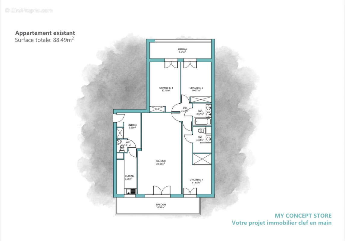 Appartement à COLOMBES