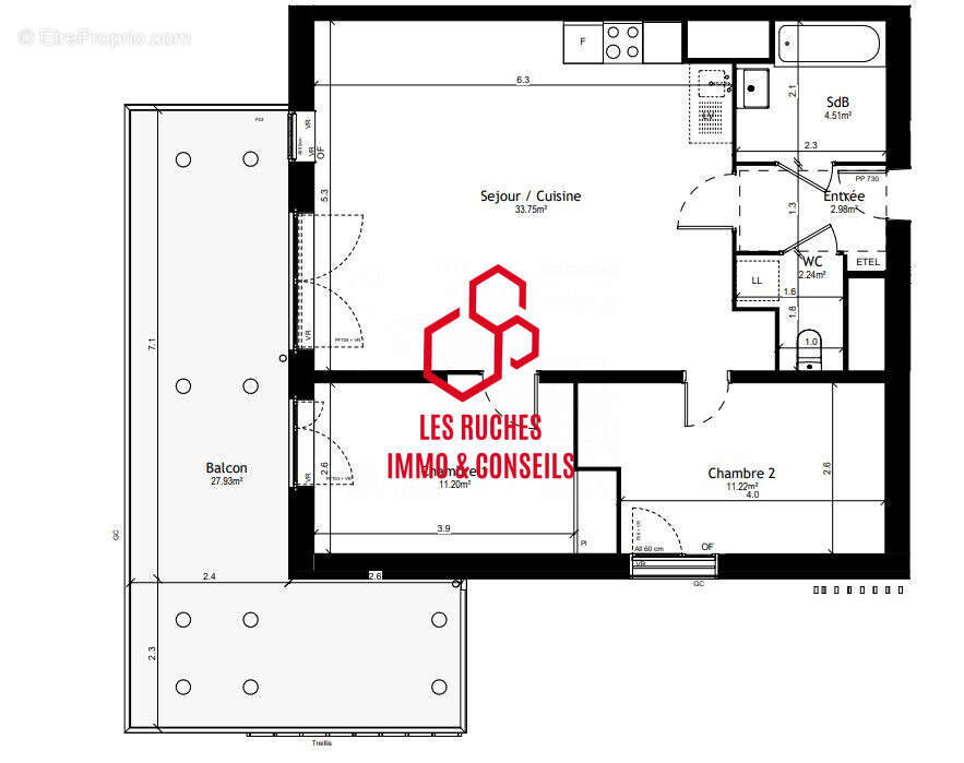 Appartement à VIGNEUX-SUR-SEINE