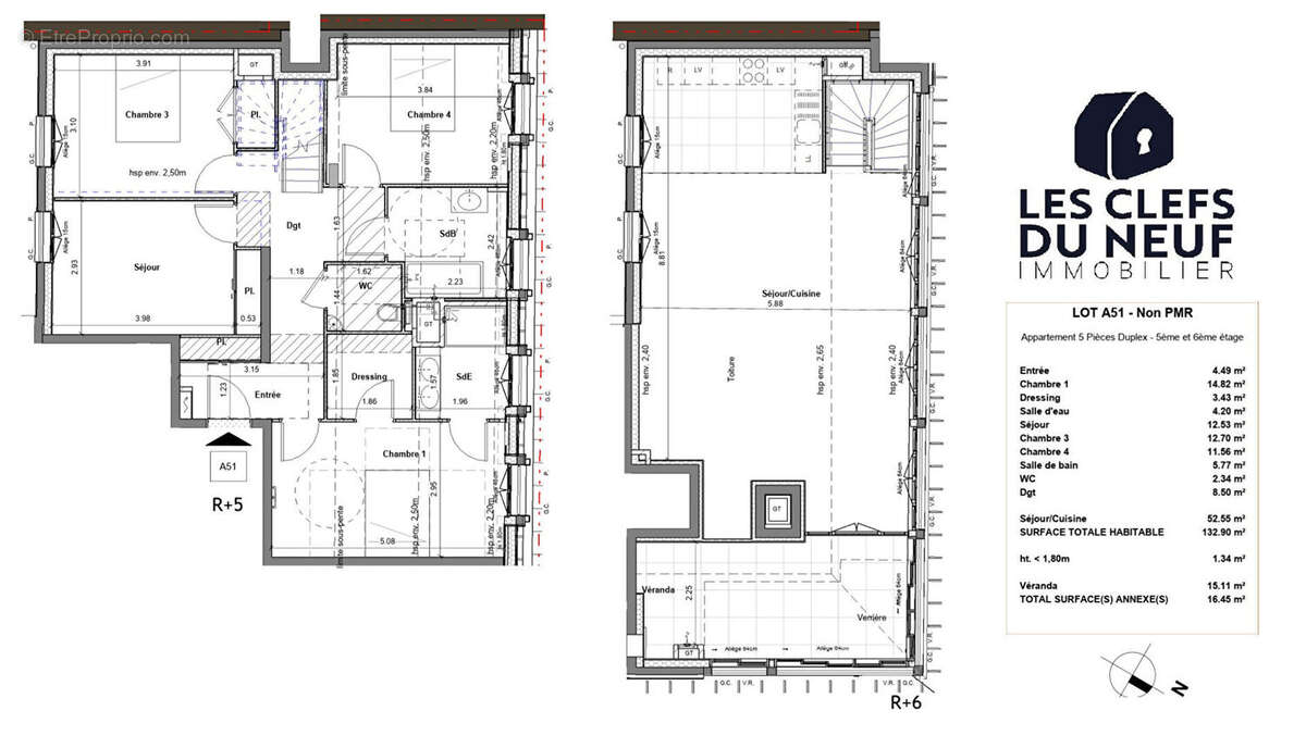 Appartement à PARIS-15E