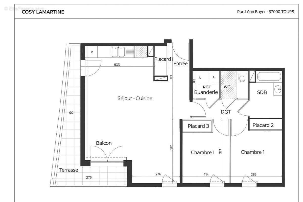 Appartement à TOURS