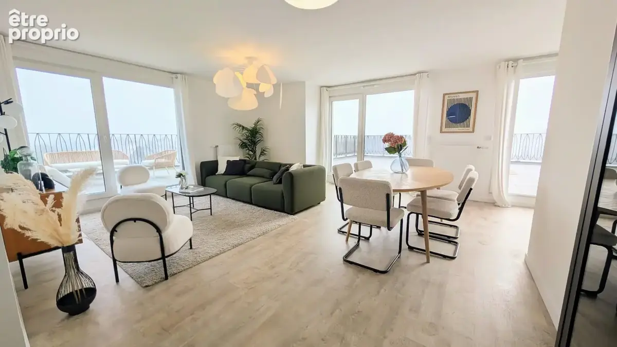 Appartement 113m2 - Terrasse exceptionnelle de 103m2 dominant Rennes Saint-Hélier - photo 2