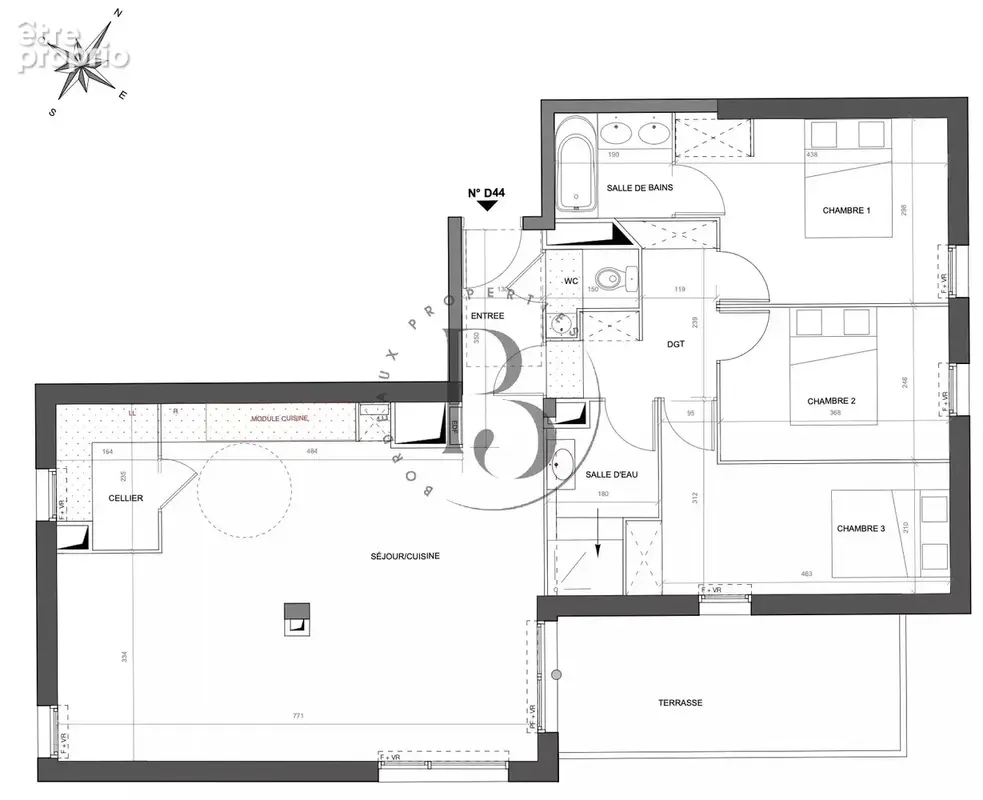 BORDEAUX QUAI DE BRIENNE - Appartement vue Garonne avec ascenseur, terrasse et 2 parkings - photo 5
