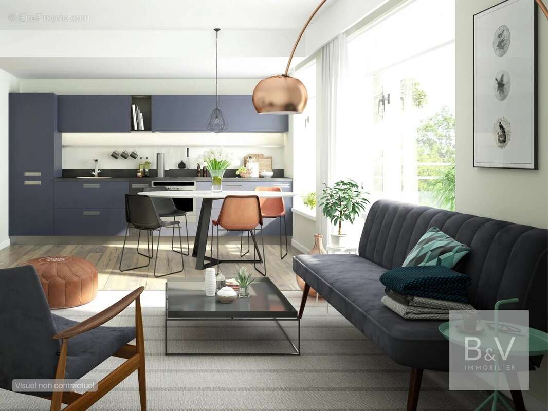 Charmant 2 pièces de 36 m² avec terrasse et jardin privatif - photo 2