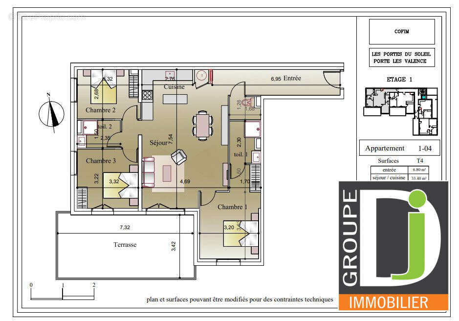 Appartement à PORTES-LES-VALENCE