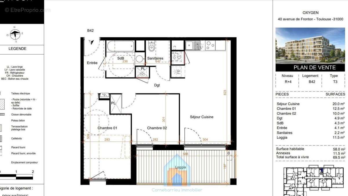 Appartement à TOULOUSE