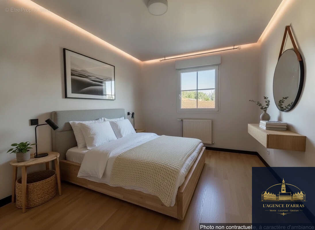 Tilloy lès-Mofflaines   Superbe appartement T3 de 80 m2 avec balcon, terrasse, garage et cave - photo 5