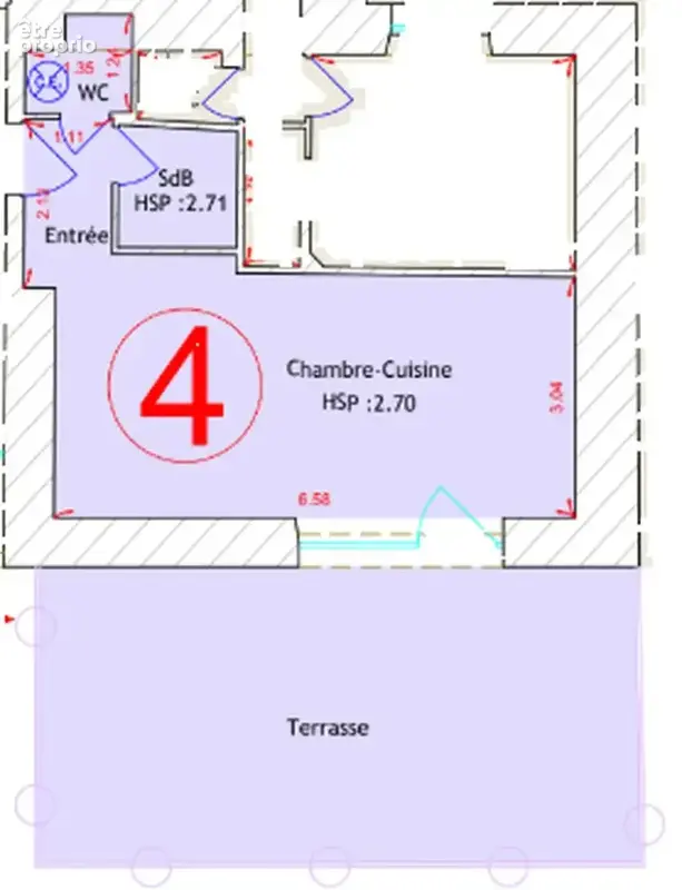 Appartement 1 pièce 27 m² à vendre à Guer (56380) - photo 3