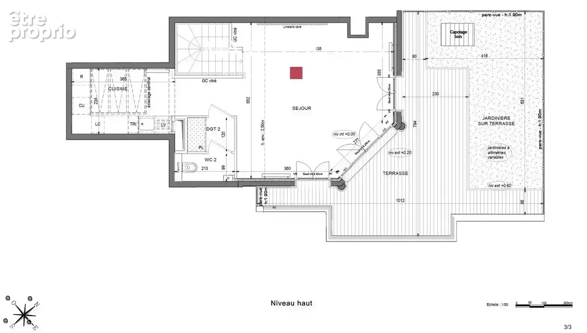 Puteaux – Duplex 4 pièces neuf avec terrasse et balcon face à la Seine 3T27 - photo 7
