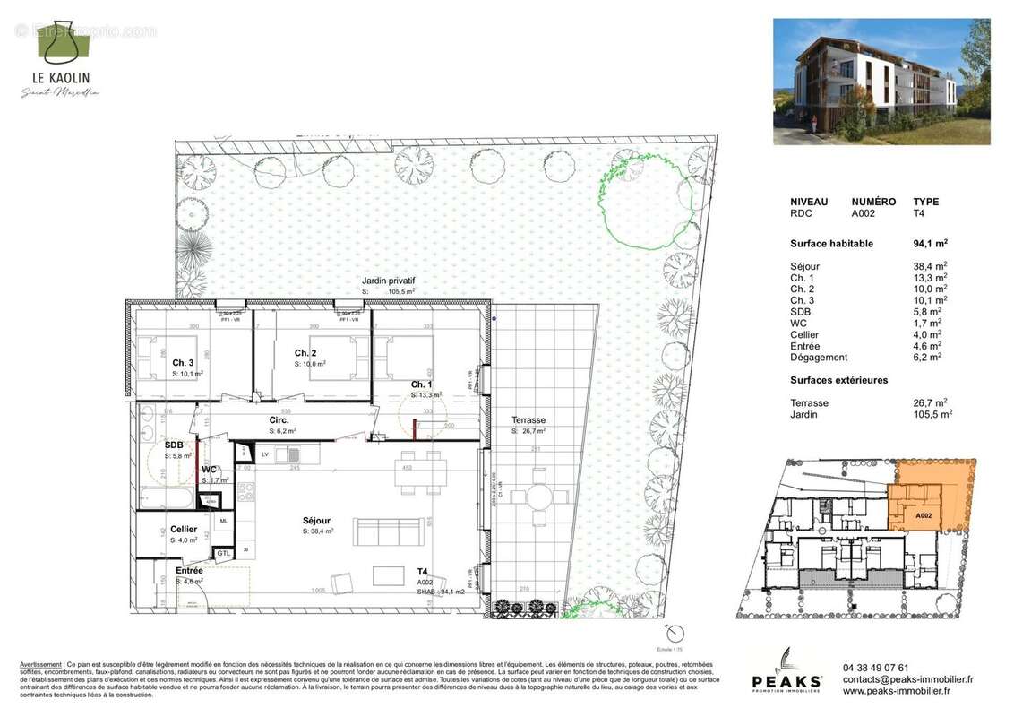 Appartement à SAINT-MARCELLIN