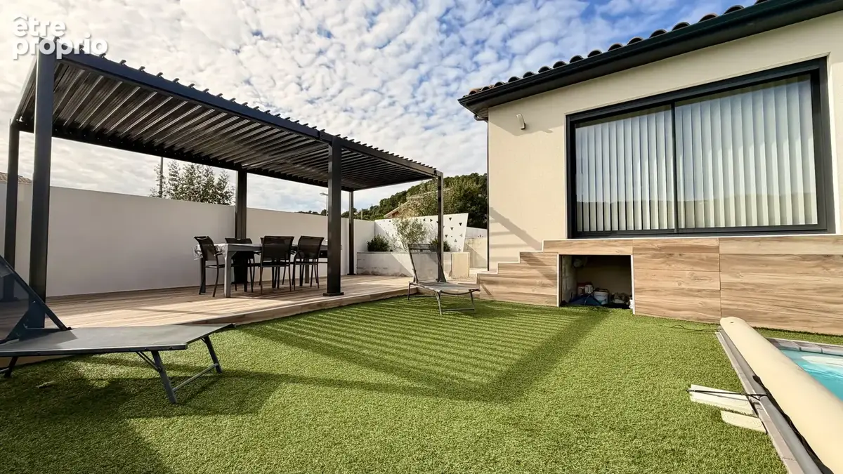 Villa contemporaine avec piscine , 4 chambres , garage , vue sur la vallée de l'Hérault - photo 4