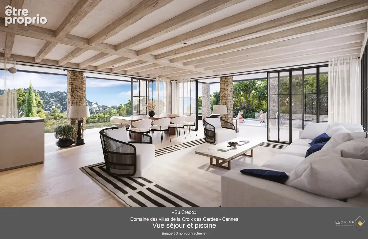 Cannes – croix des gardes – terrain constructible avec projet de villa - photo 6