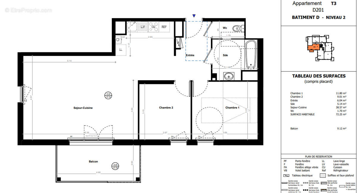 Appartement à ORVAULT