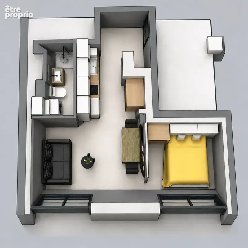 Appartement Malakoff Studio 24 m² - photo 8