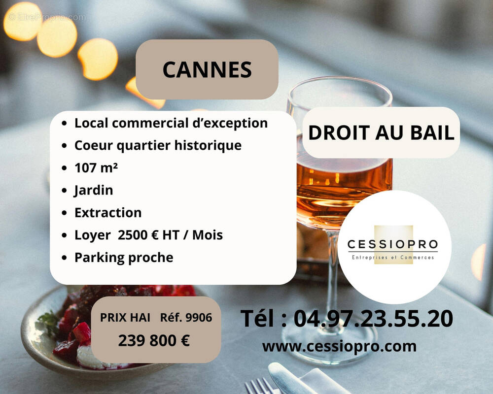 Commerce à CANNES