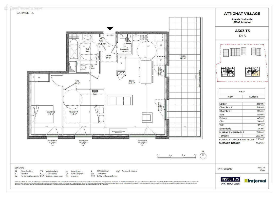 Appartement à ATTIGNAT