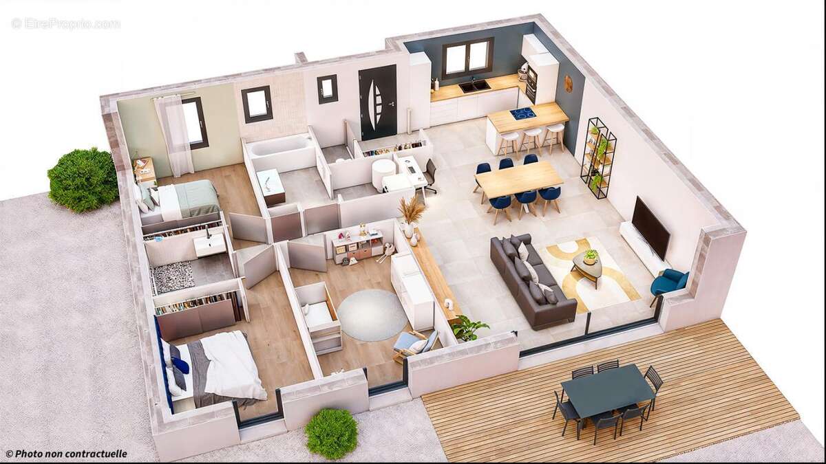 Maison 5 pièces 96 m2 - photo 2