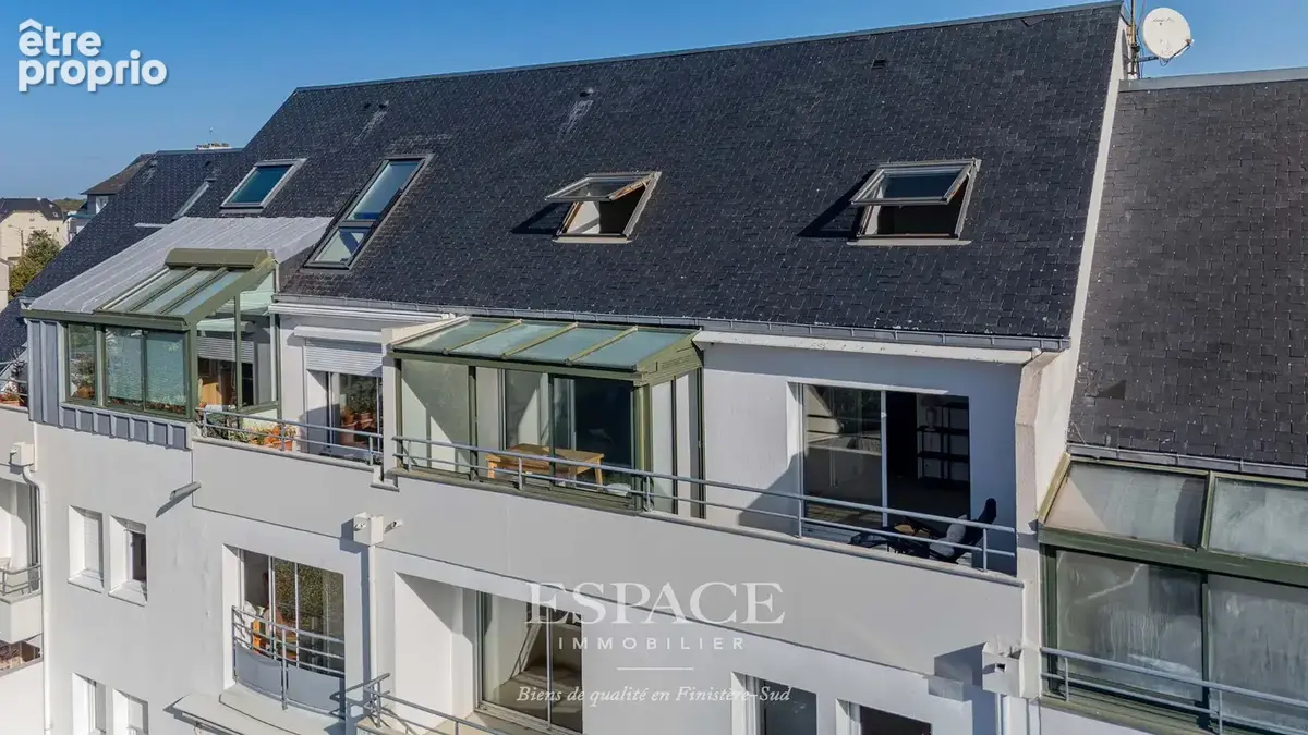 Concarneau centre-ville - T4 au dernier étage, avec vue sur la baie - photo 3