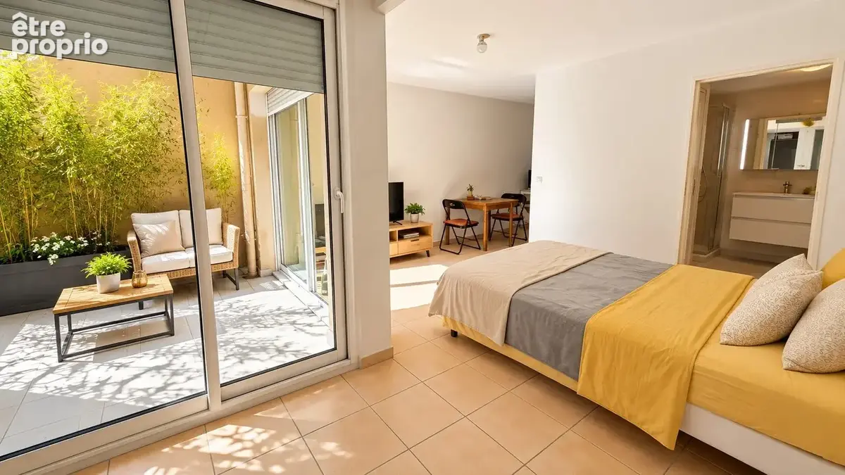 Alpes maritimes (06) - beausoleil a vendre studio avec terrasse + place de parking moto - photo 9