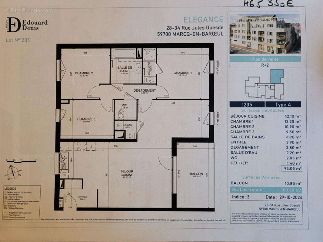 Appartement à MARCQ-EN-BAROEUL