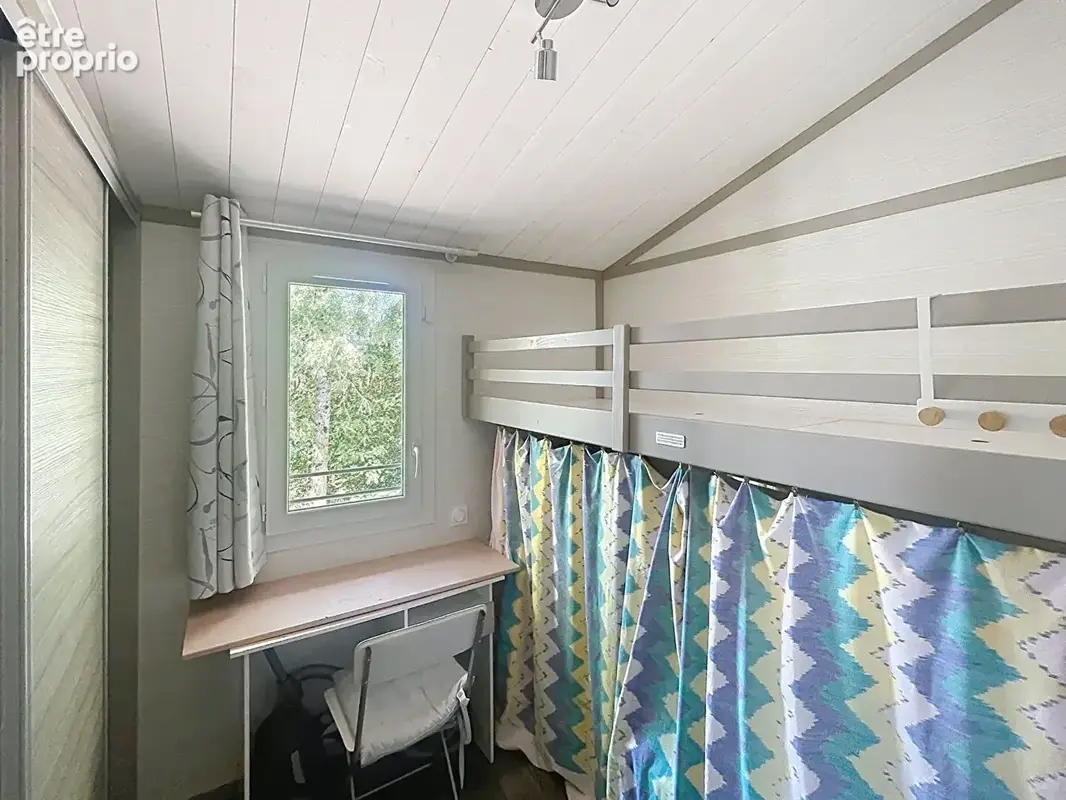 Chalet bois sur pilotis 35 m², terrasse 14m² couverte terrain 559 m² - photo 9