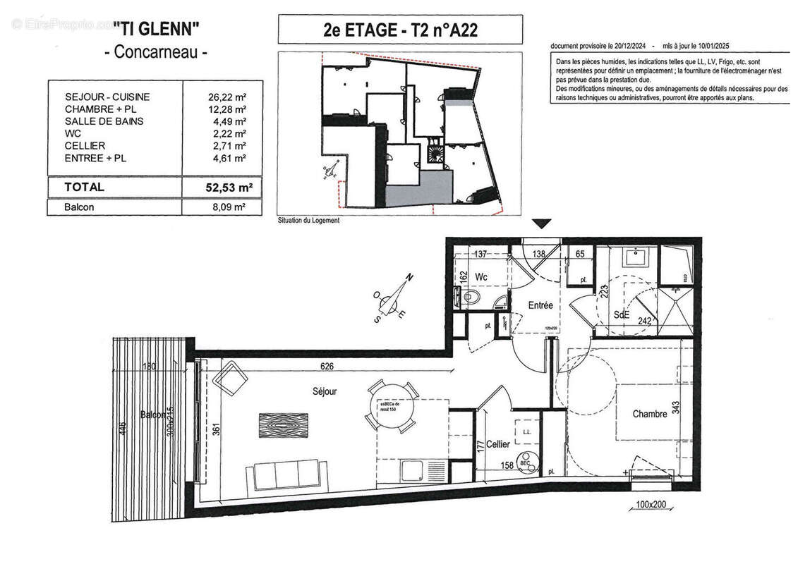 Appartement à CONCARNEAU